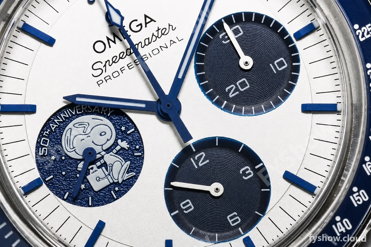 Omega - Speedmaster "Silver Snoopy Award" 50th Anniversary 42mm SS/NY Wht/Blue OSF V2 Cal.3861 - Image 16