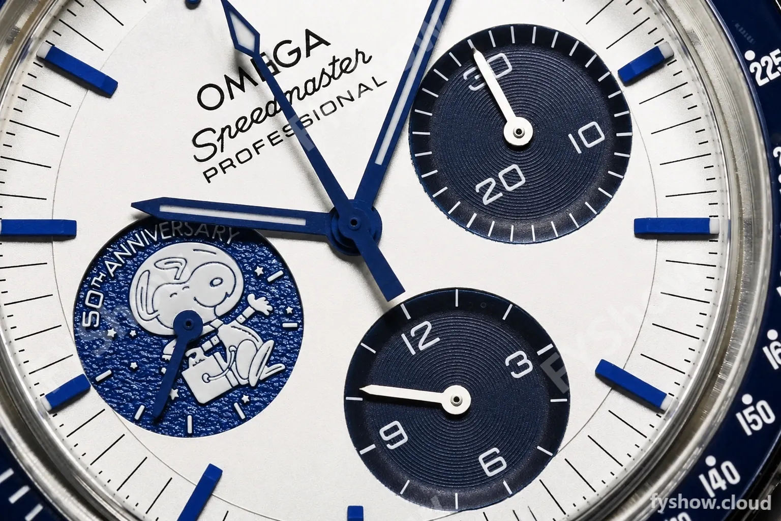 Omega - Speedmaster "Silver Snoopy Award" 50th Anniversary 42mm SS/NY Wht/Blue OSF V2 Cal.3861 - Image 15