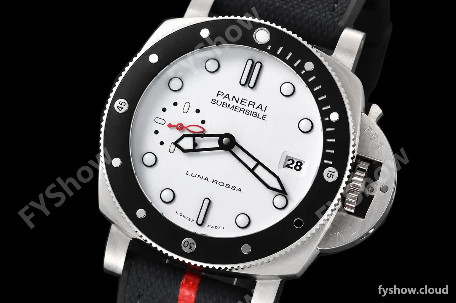 Panerai - PAM1579 Submersible Luna Rossa 42mm SS/RU White VSF P900 - Image 3
