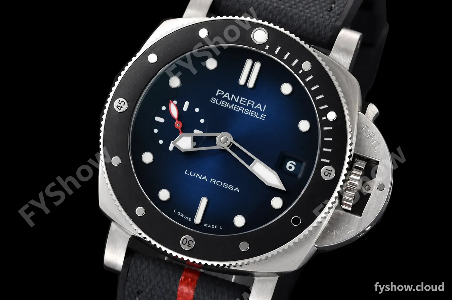 Panerai - PAM1565 Submersible Luna Rossa 42mm SS/RU Blue VSF P900 - Image 3
