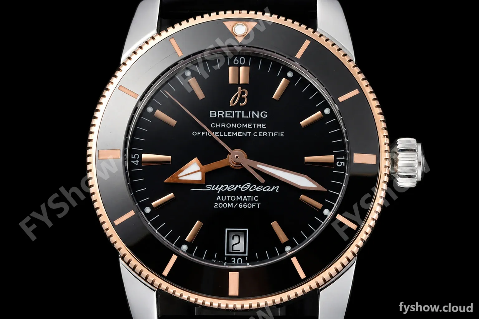 Breitling - Superocean Heritage B20 Automatic 42mm RG/SS/RU Black BLSF A2824 - Image 2
