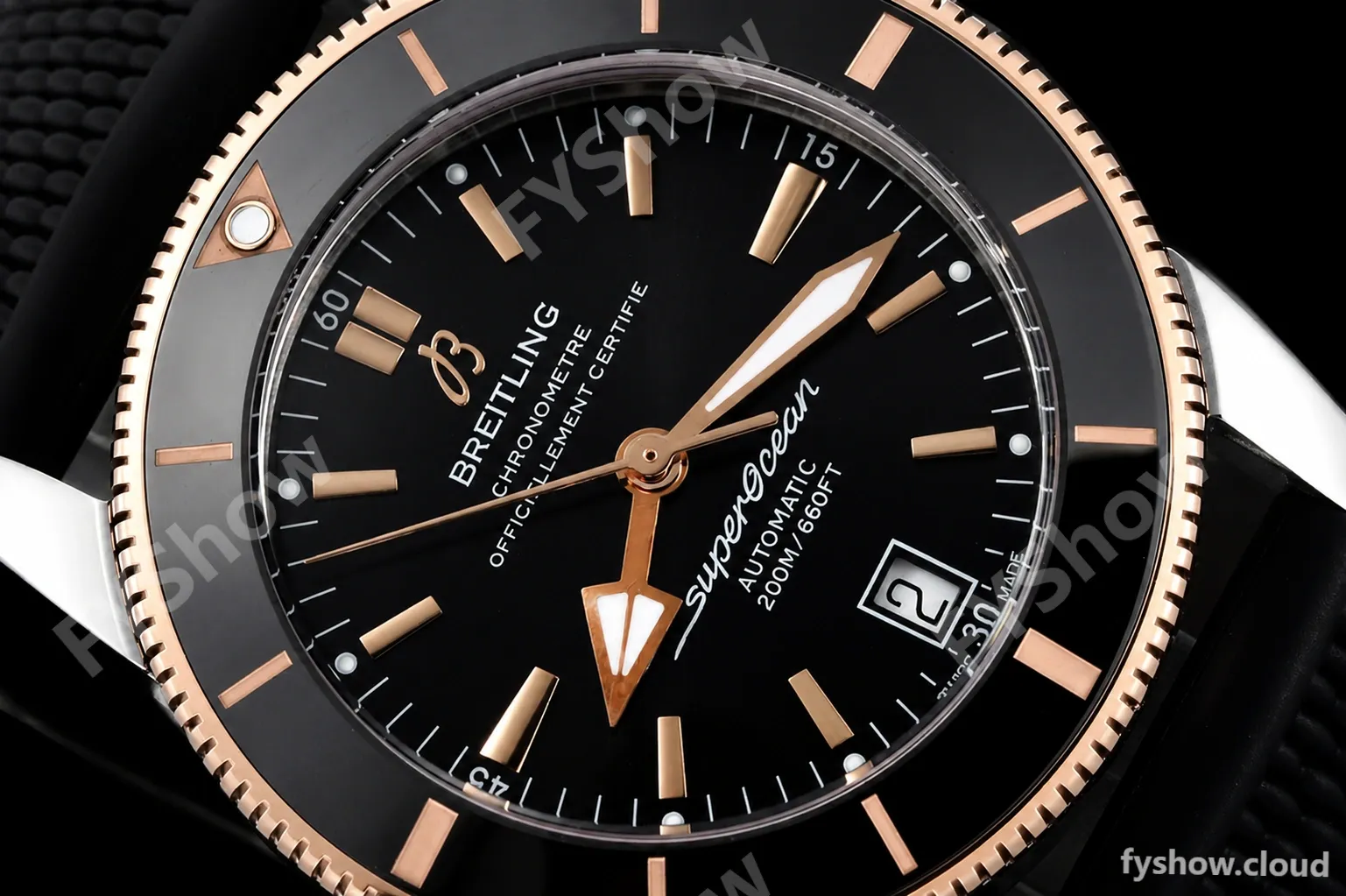 Breitling - Superocean Heritage B20 Automatic 42mm RG/SS/RU Black BLSF A2824 - Image 4