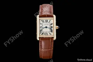 Cartier - Cartier Tank Louis Cartier Ladies YG/LE Silver AF Swiss Qtz