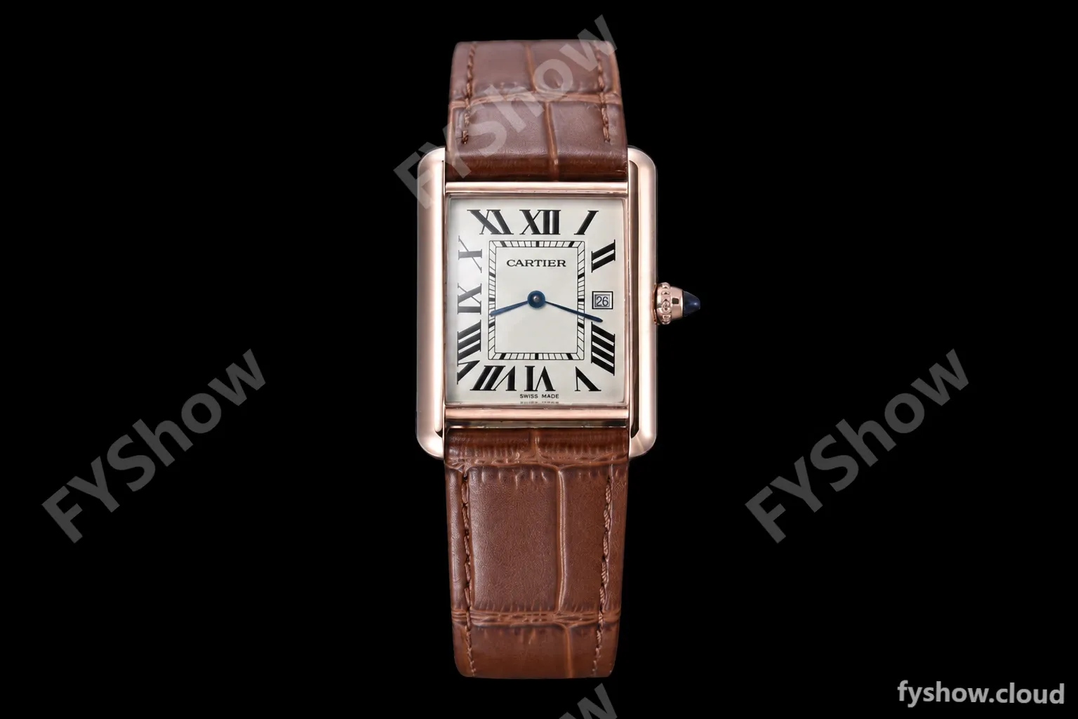 Cartier - Cartier Tank Louis Cartier Large Size RG/LE Silver AF Swiss Qtz