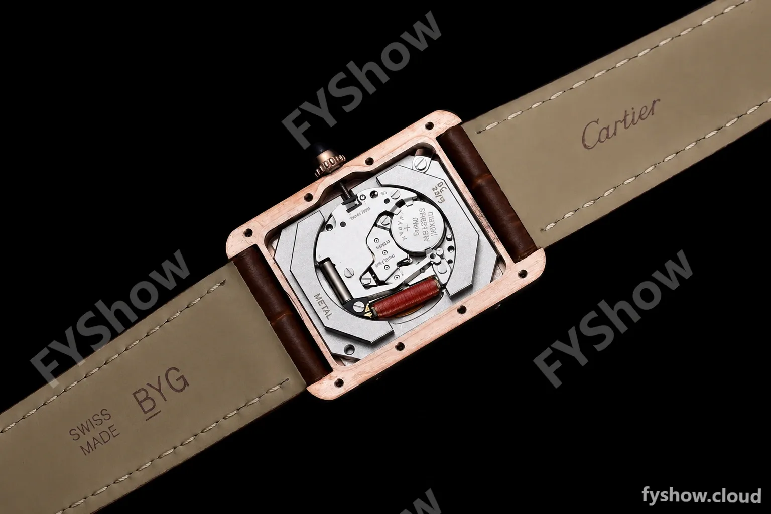 Cartier - Cartier Tank Louis Cartier Large Size RG/LE Silver AF Swiss Qtz - Image 19