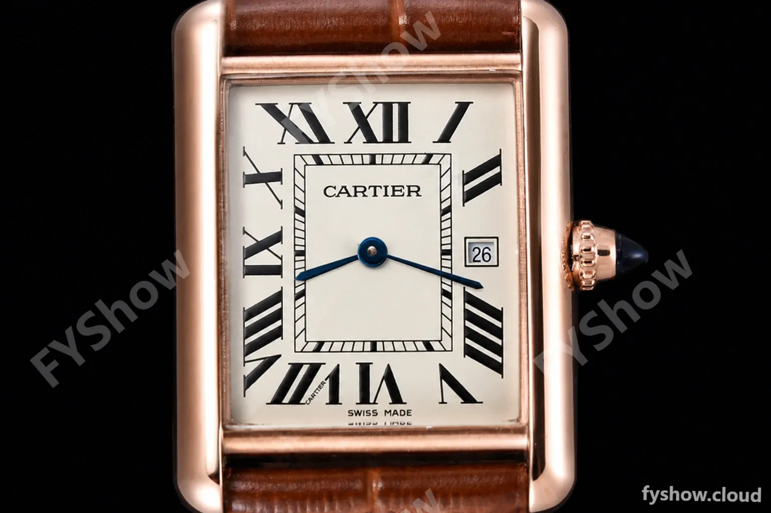 Cartier - Cartier Tank Louis Cartier Large Size RG/LE Silver AF Swiss Qtz - Image 2