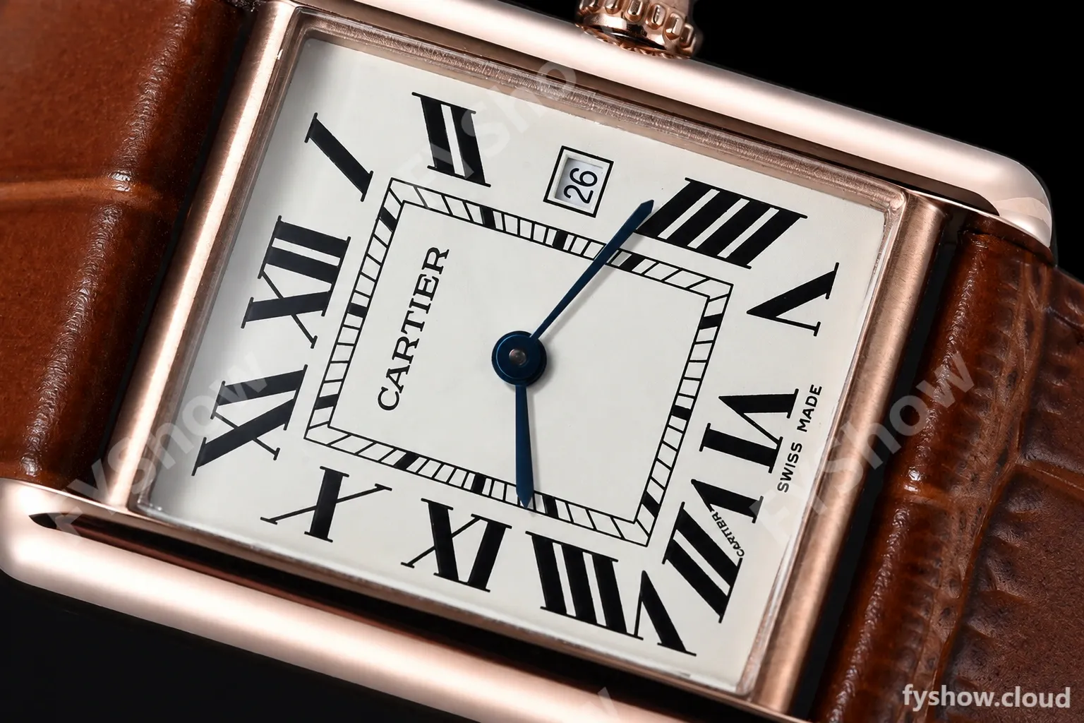 Cartier - Cartier Tank Louis Cartier Large Size RG/LE Silver AF Swiss Qtz - Image 4