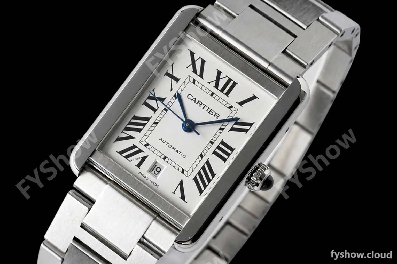 Cartier - Cartier Tank Solo XL Automatic SS/SS White AF A2892 - Image 6
