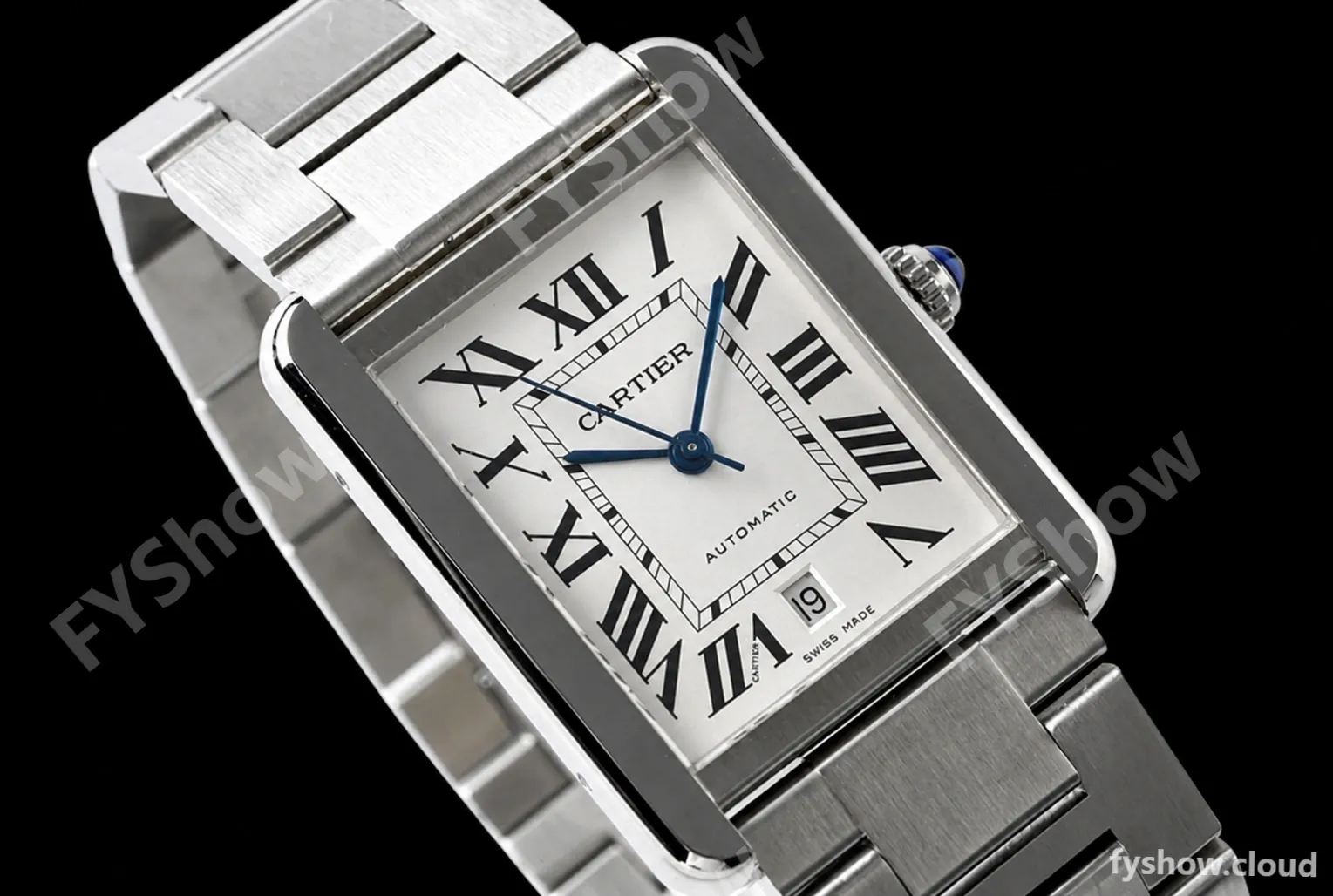 Cartier - Cartier Tank Solo XL Automatic SS/SS White AF A2892 - Image 7