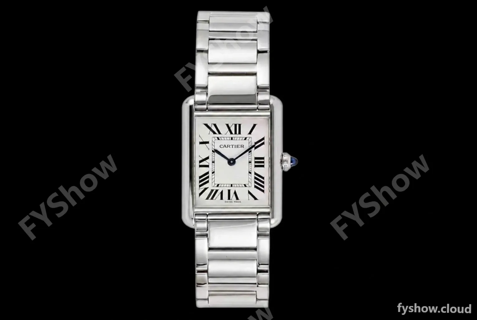 Cartier - Tank Must De Cartier 316F SS/SS White AF Swiss Quartz