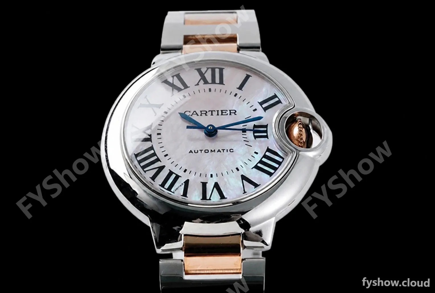 Cartier - Ballon Bleu De Cartier 33mm Automatic SS/RG Pink Mop AF NH05 - Image 4