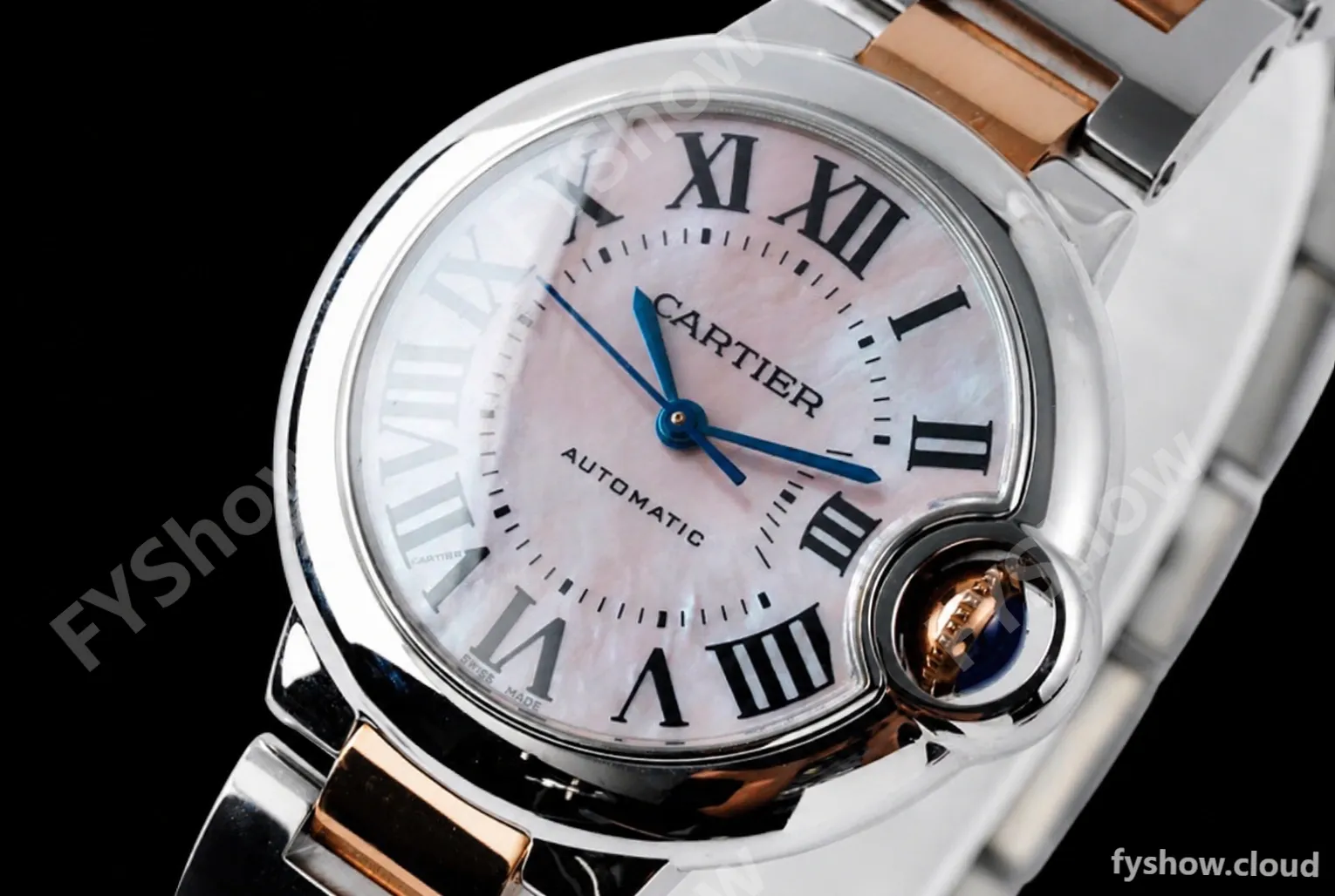 Cartier - Ballon Bleu De Cartier 33mm Automatic SS/RG Pink Mop AF NH05 - Image 5