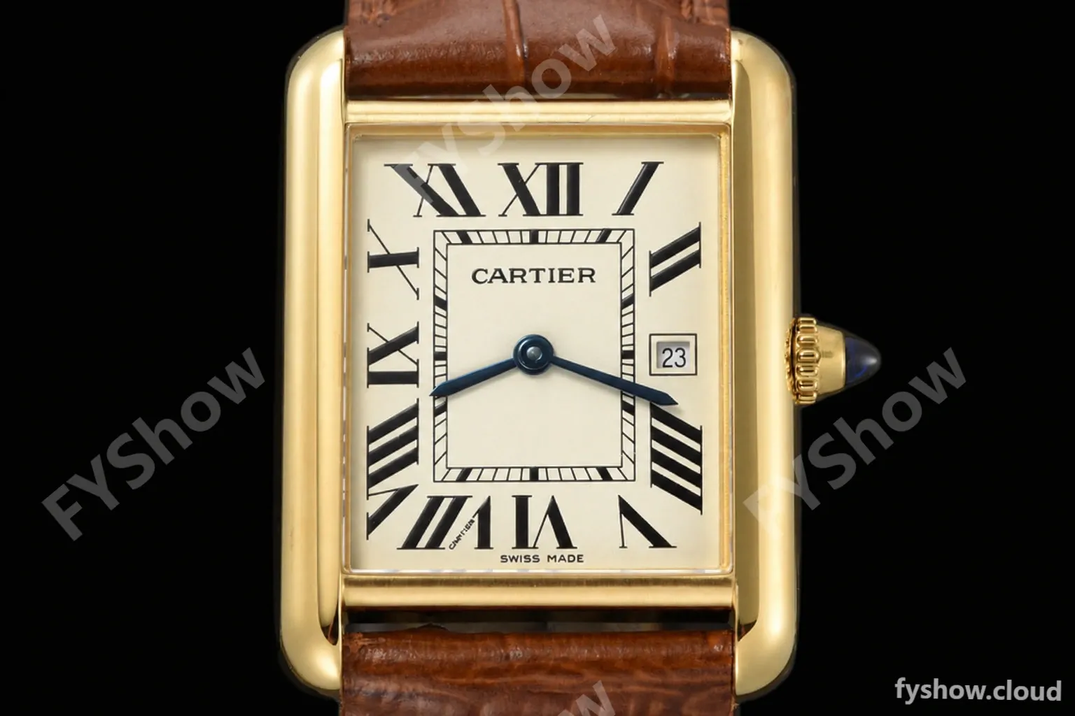 Cartier - Tank Louis Large 25.5mm YG/LE Silver AF Swiss Qtz - Image 2