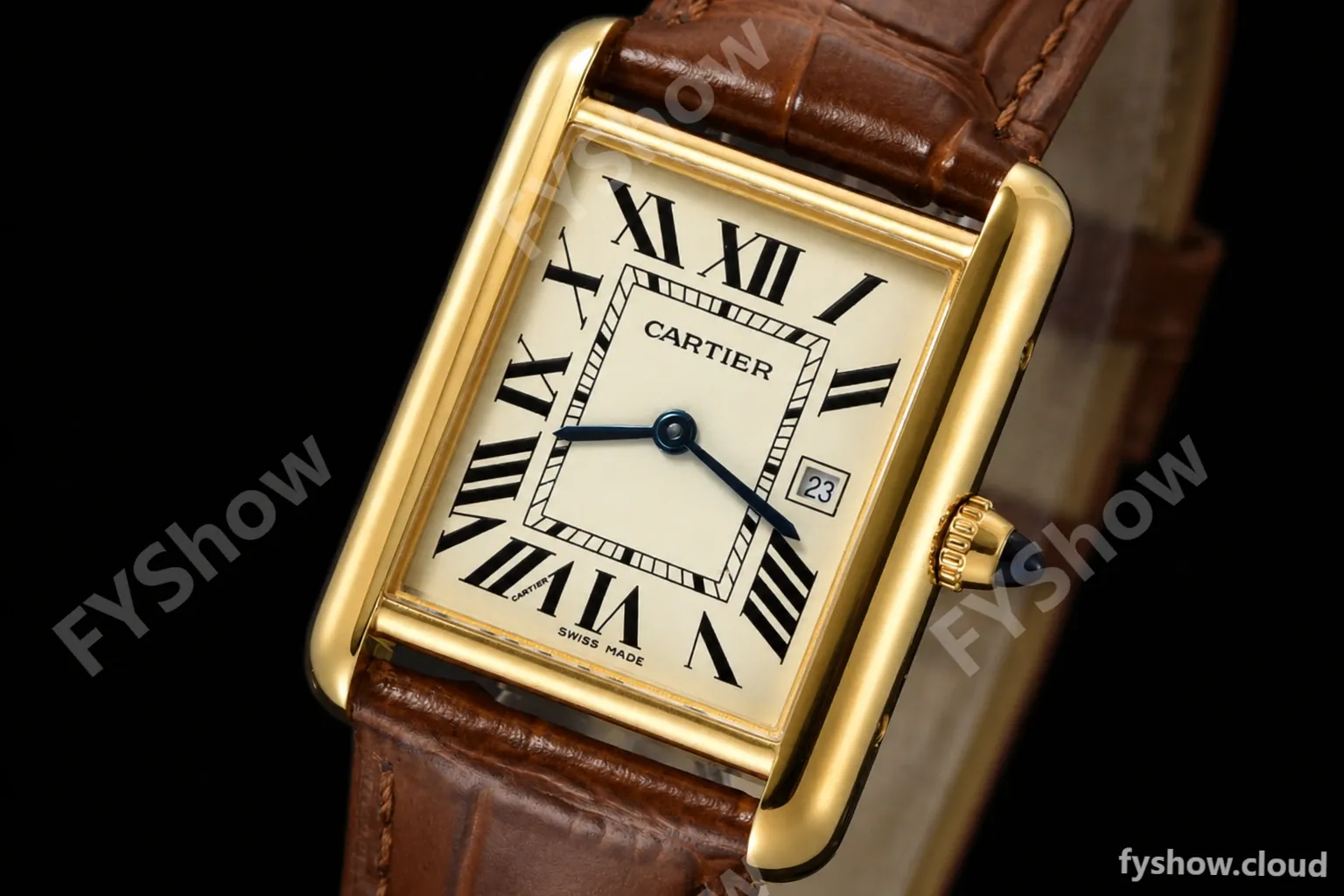 Cartier - Tank Louis Large 25.5mm YG/LE Silver AF Swiss Qtz - Image 3