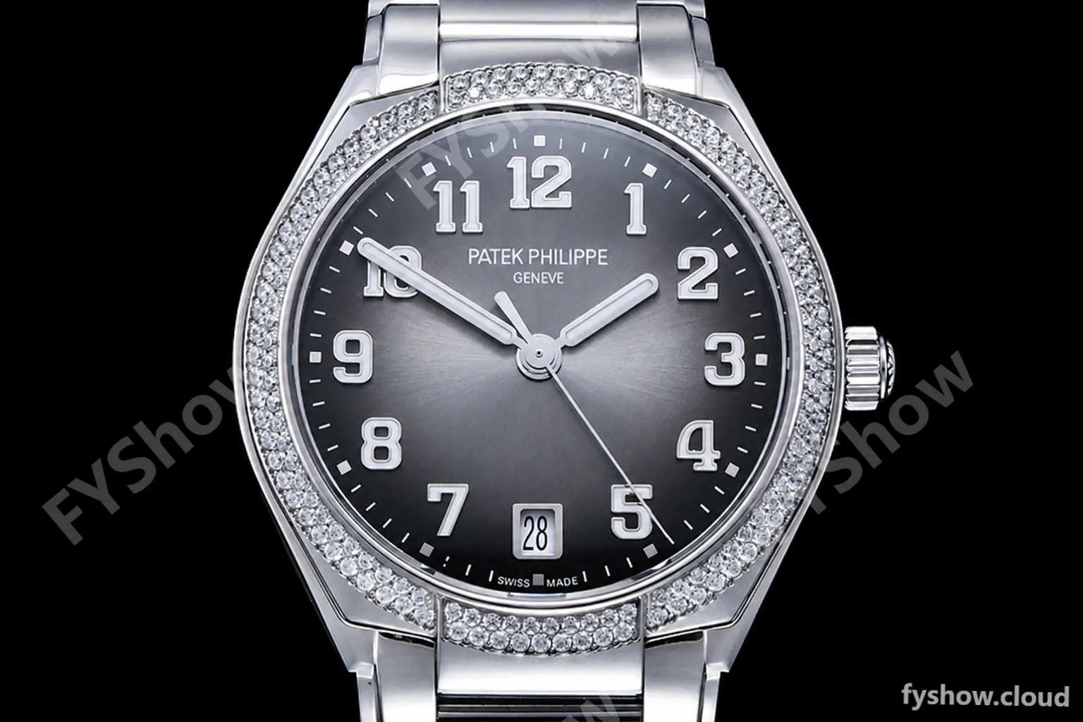 Patek Philippe - Twenty-4 Ladies Dia SS/SS Grey/Num PPF A324 - Image 2