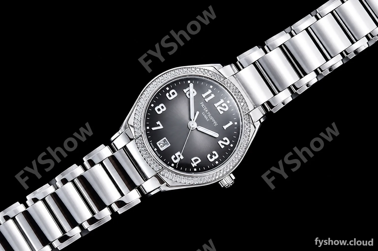 Patek Philippe - Twenty-4 Ladies Dia SS/SS Grey/Num PPF A324 - Image 3