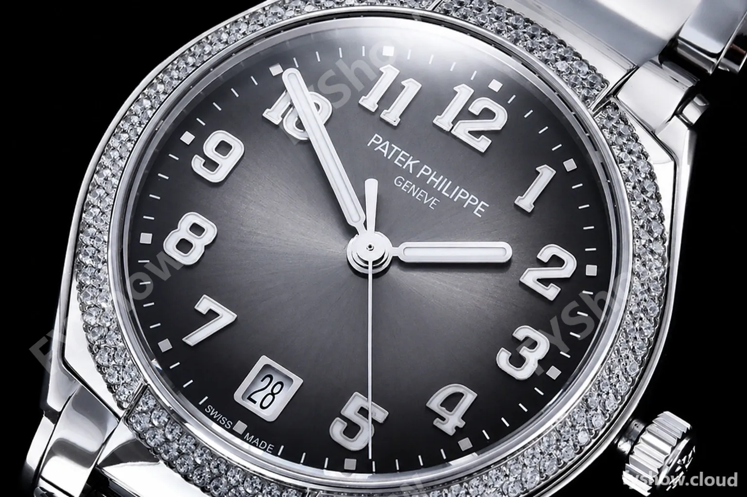 Patek Philippe - Twenty-4 Ladies Dia SS/SS Grey/Num PPF A324 - Image 5