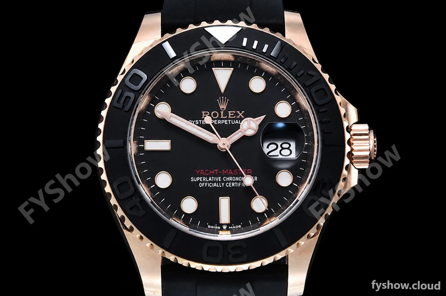 Rolex - YachtMaster 126655 40mm RG/RU Blk ARF VR3235 - Image 2