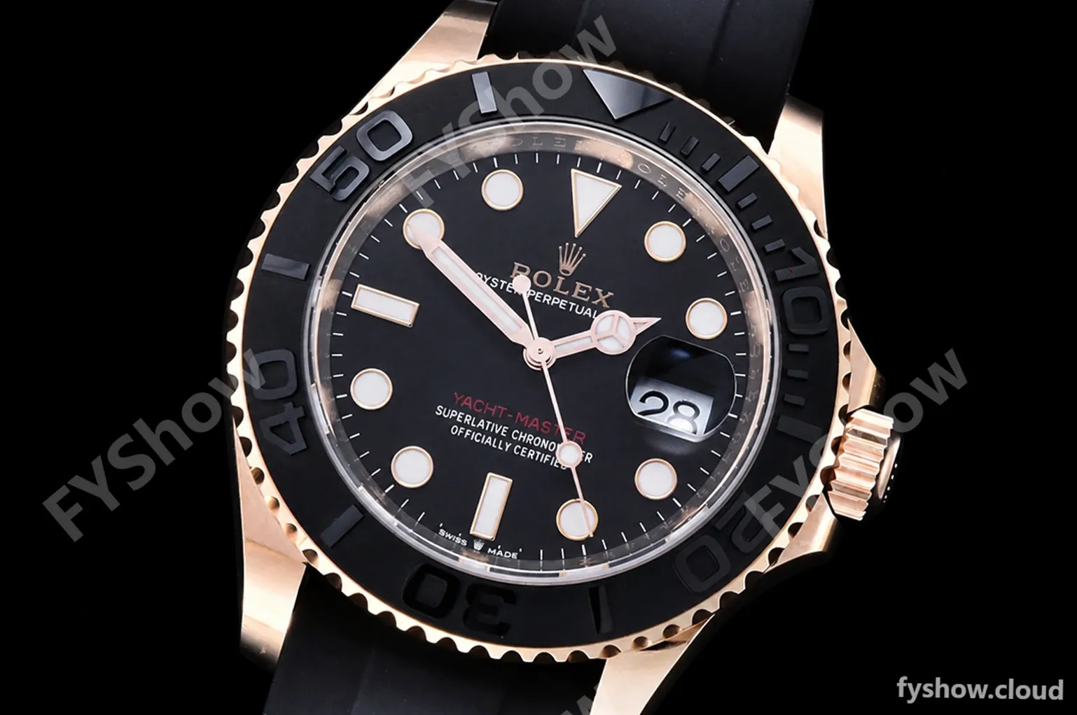 Rolex - YachtMaster 126655 40mm RG/RU Blk ARF VR3235 - Image 4
