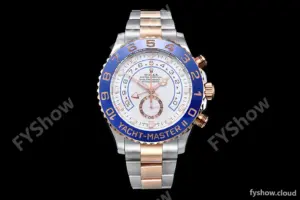 Rolex - YachtMaster 116681 Blue RG/SS White KF A7750 Mod