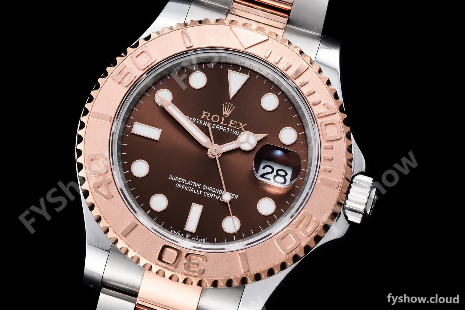 Rolex - YachtMaster 126621 40mm 904 Wrp RG/SS Brn KF VR3235 - Image 4