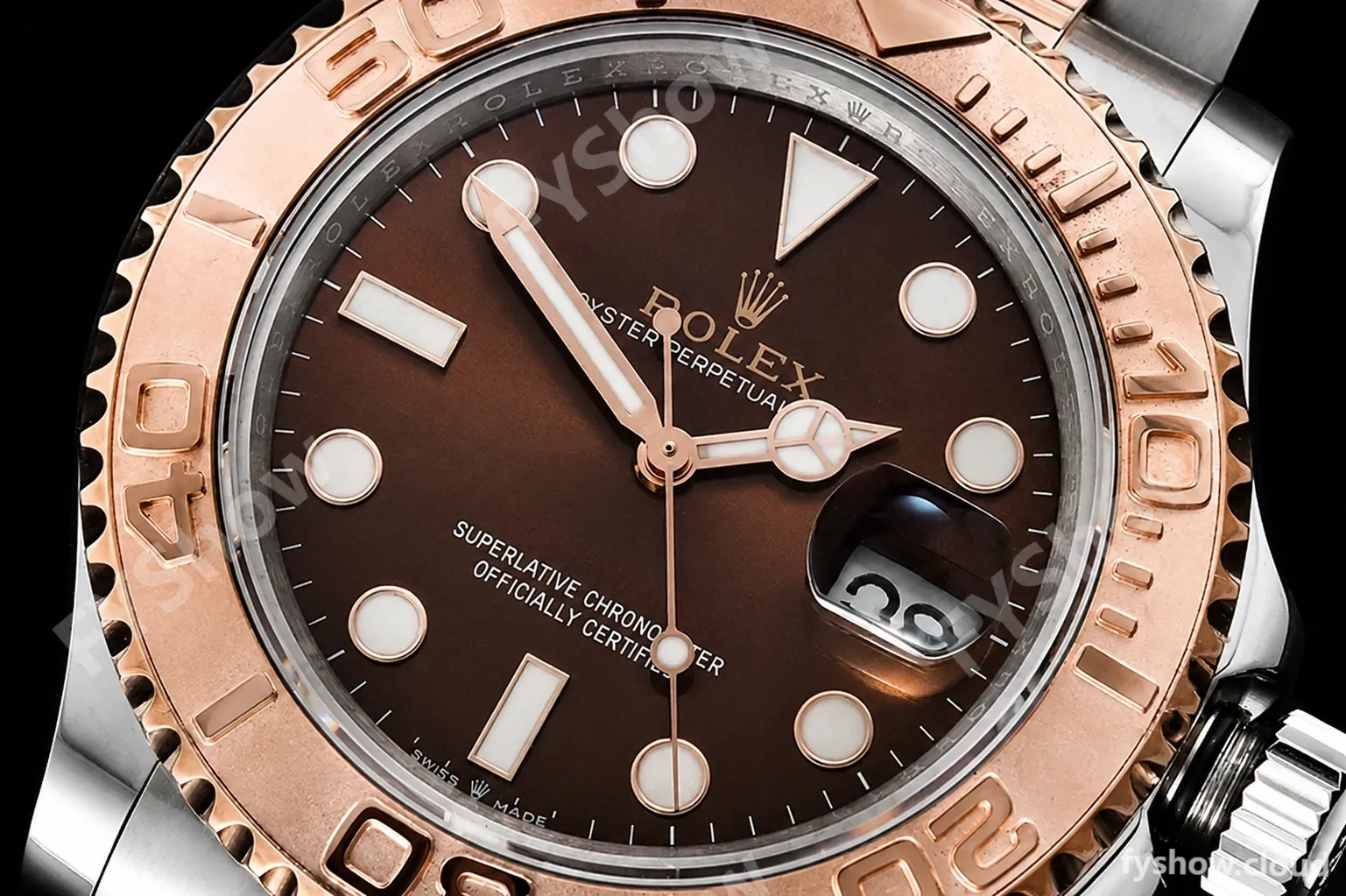 Rolex - YachtMaster 126621 40mm 904 Wrp RG/SS Brn KF VR3235 - Image 5