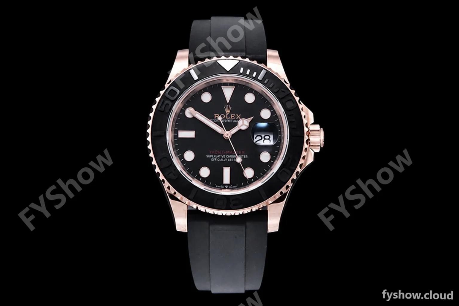 Rolex - YachtMaster 126655 40mm 904 Wrp RG/RU Blk KF VR3235
