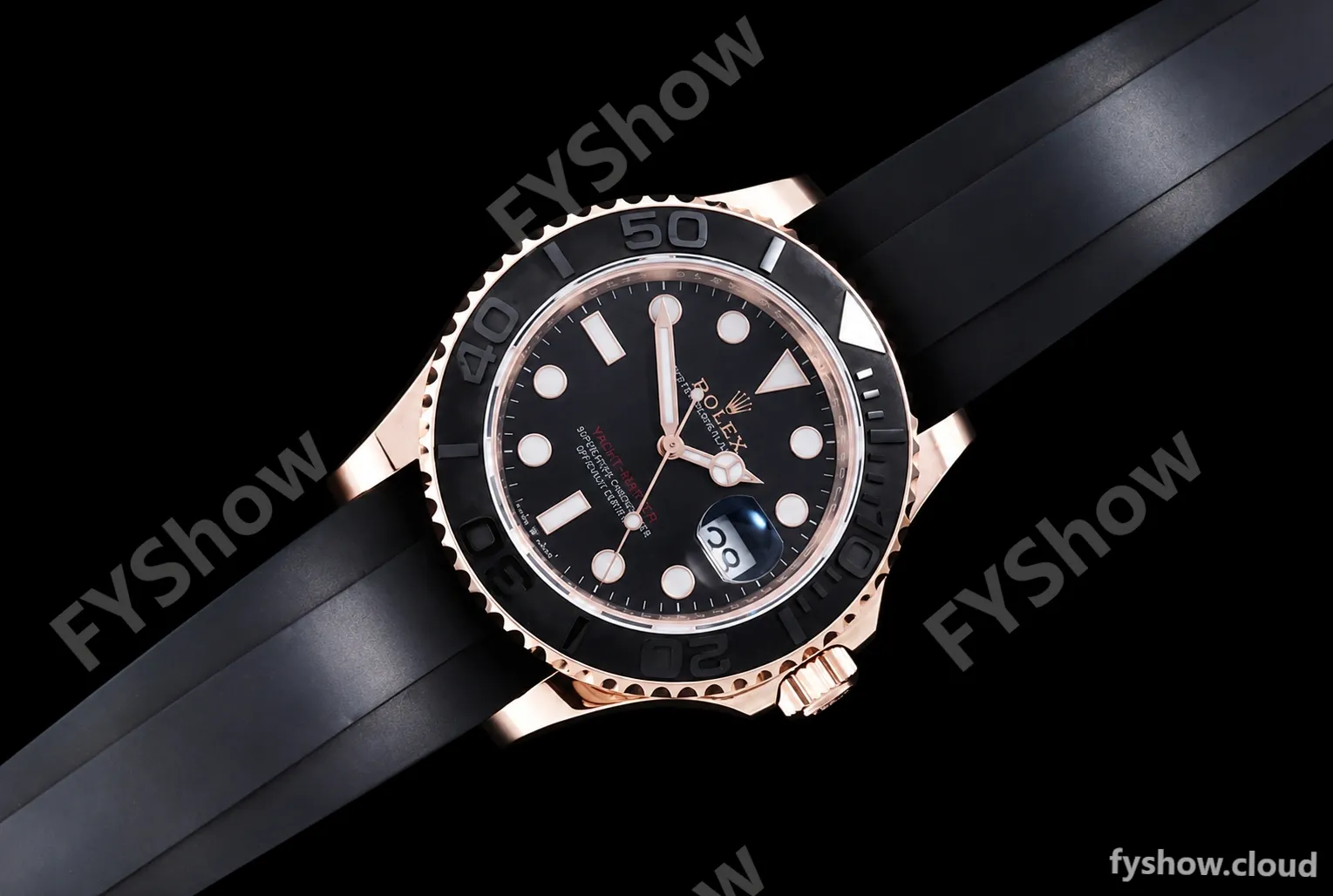 Rolex - YachtMaster 126655 40mm 904 Wrp RG/RU Blk KF VR3235 - Image 3