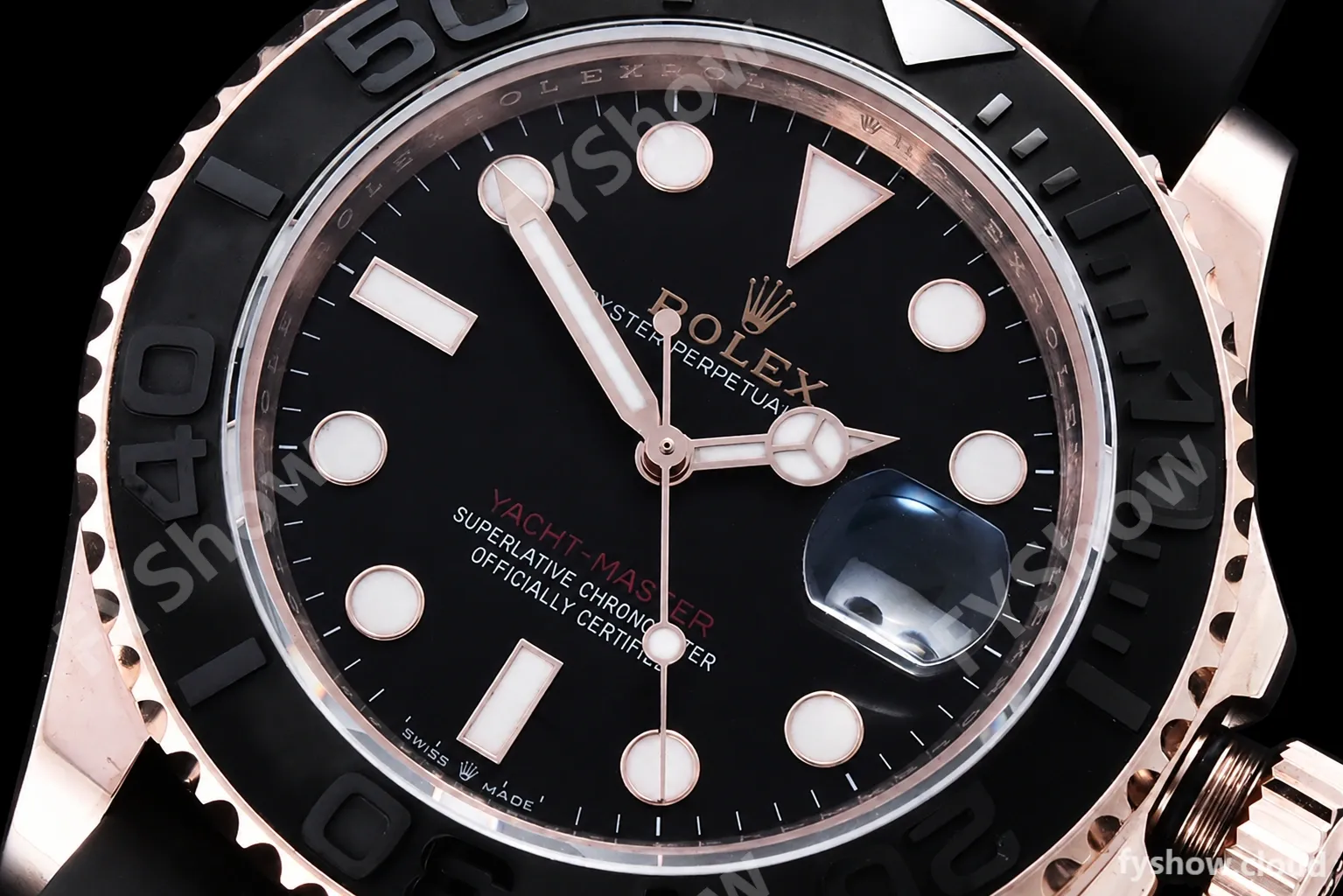 Rolex - YachtMaster 126655 40mm 904 Wrp RG/RU Blk KF VR3235 - Image 5