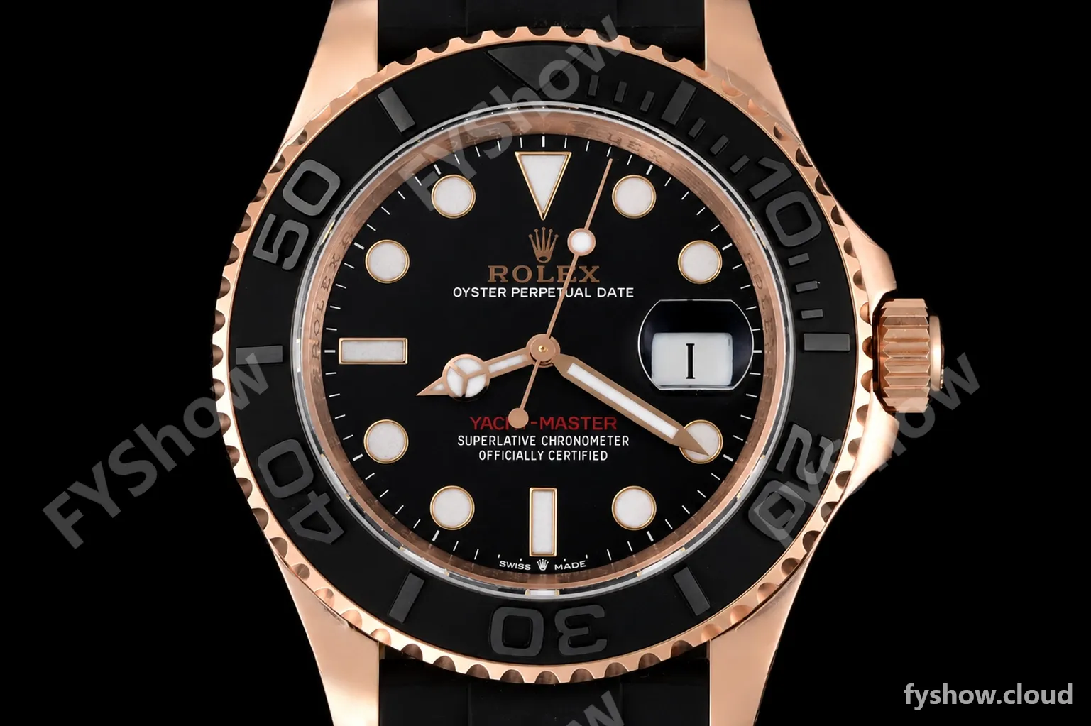 Rolex - YachtMaster 126655 40mm RG/RU Black VSF VS3235 - Image 2