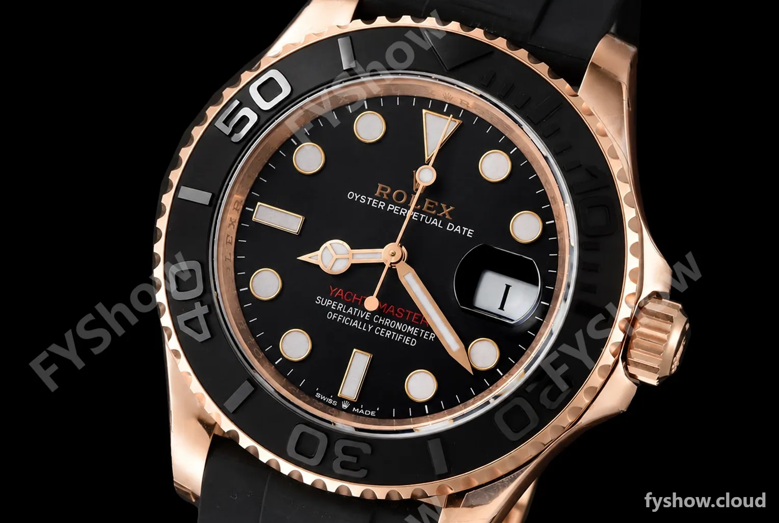 Rolex - YachtMaster 126655 40mm RG/RU Black VSF VS3235 - Image 3
