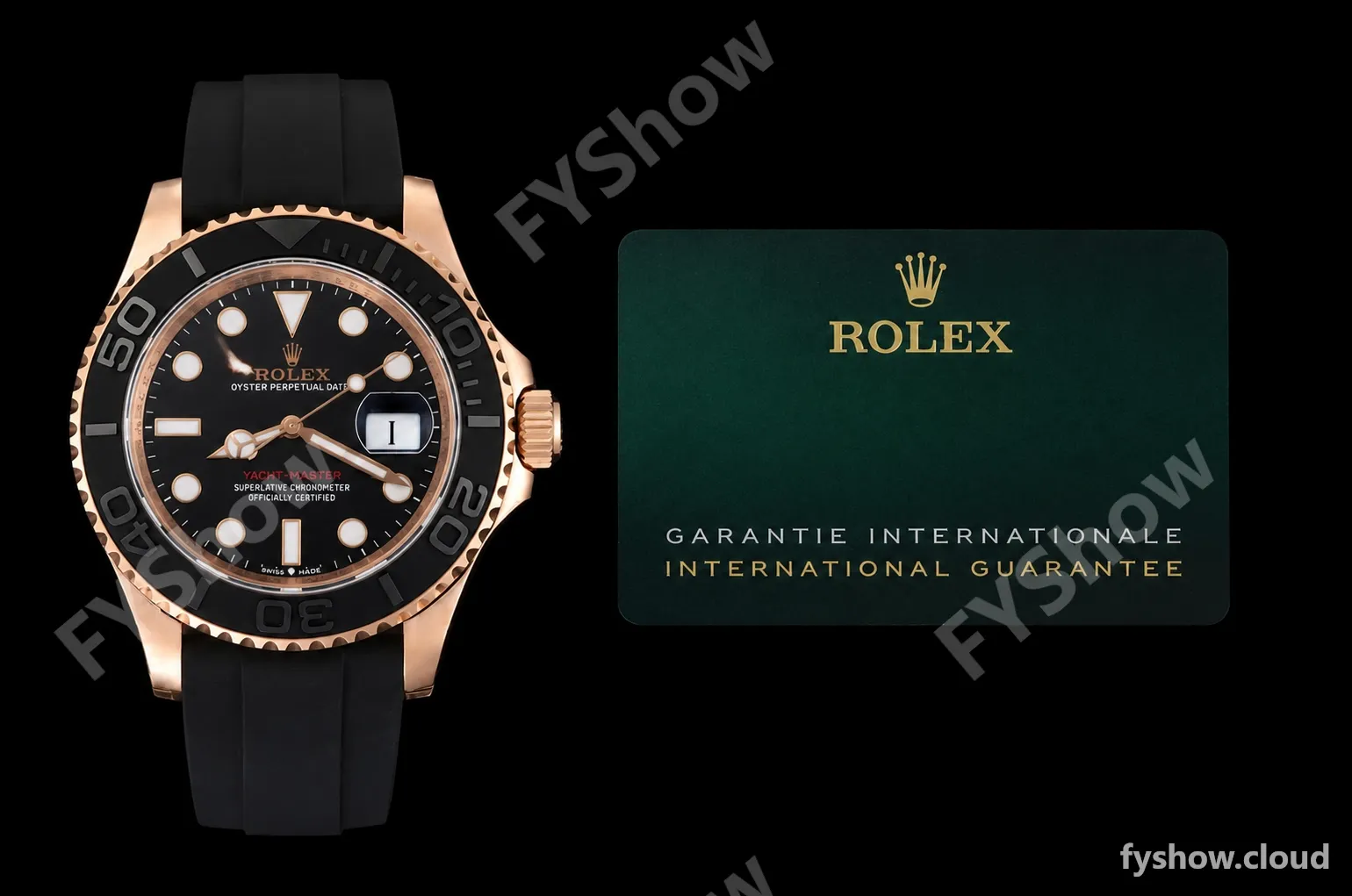 Rolex - YachtMaster 126655 40mm RG/RU Black VSF VS3235 - Image 9