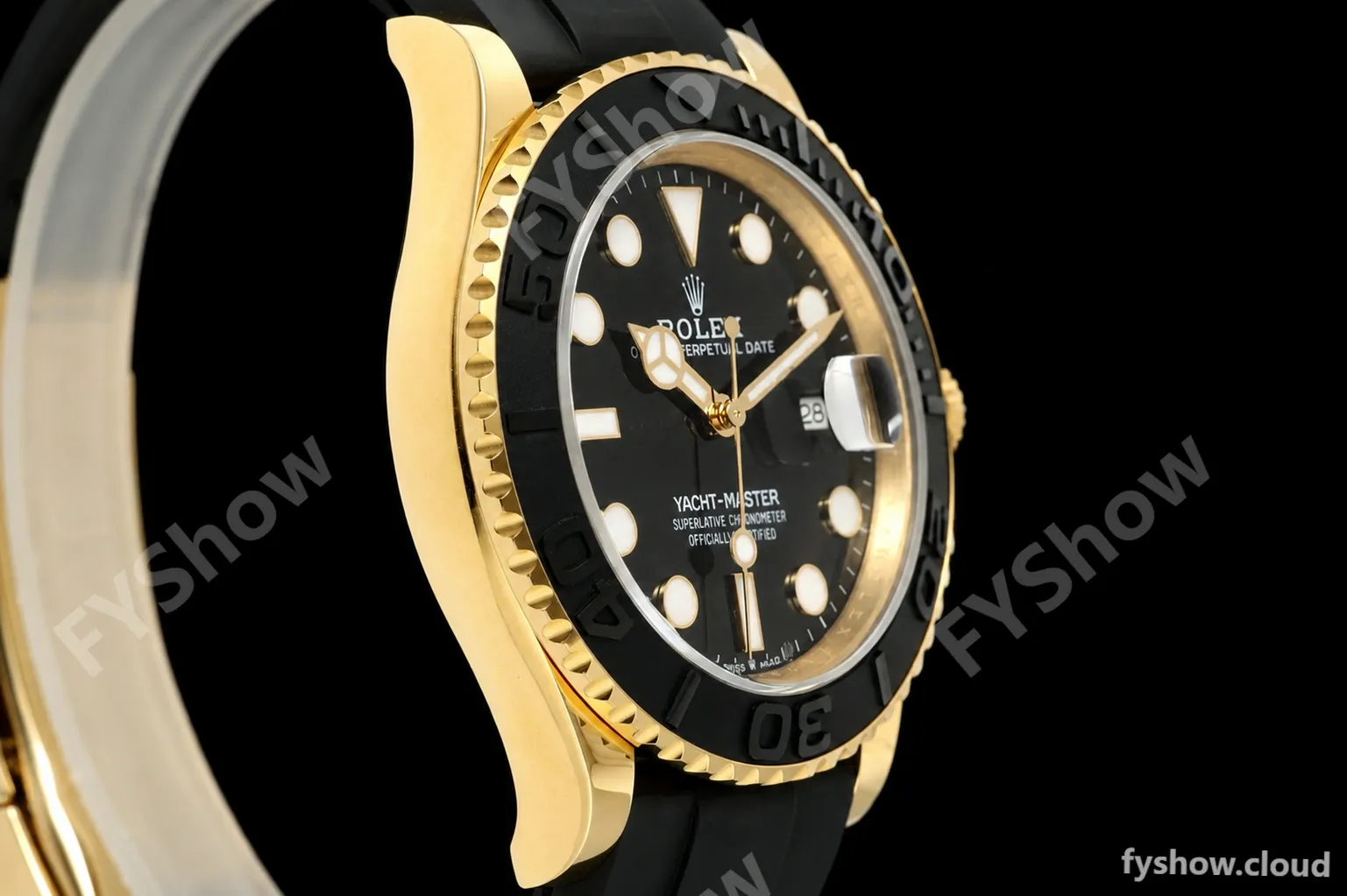 Rolex - YachtMaster 226658 Gain Weight 42mm YG/RU Black Dial QF SH3235 - Image 2