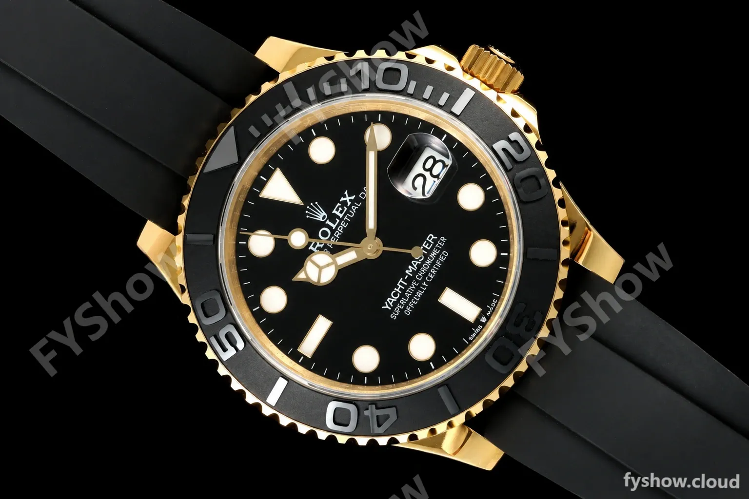 Rolex - YachtMaster 226658 Gain Weight 42mm YG/RU Black Dial QF SH3235 - Image 24