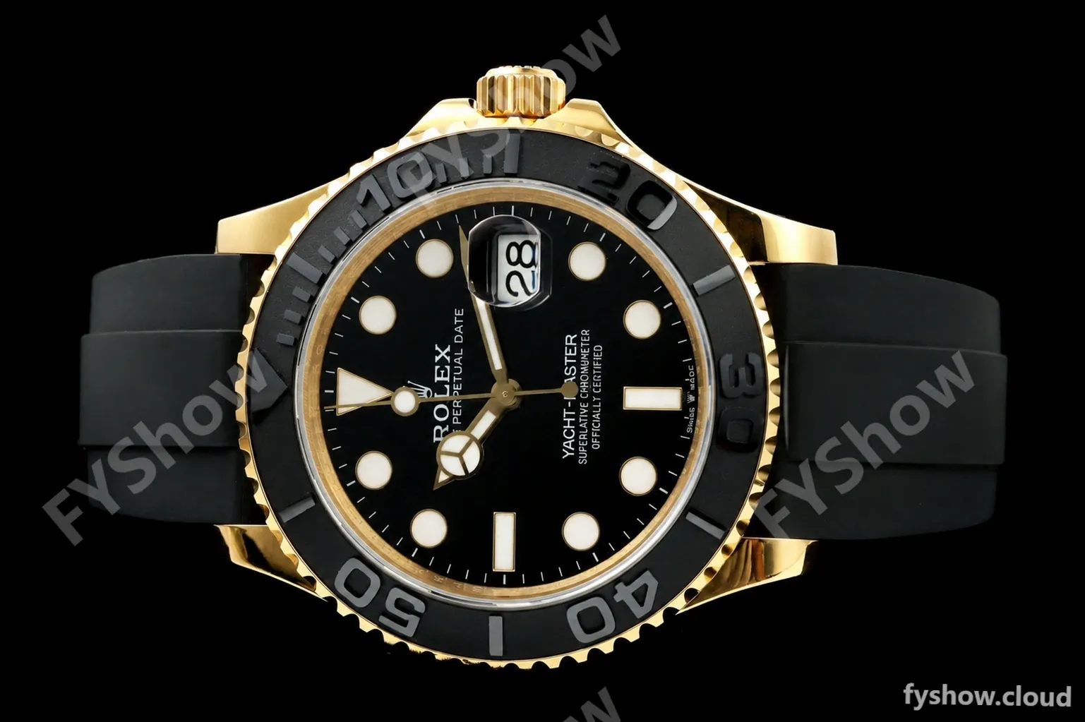 Rolex - YachtMaster 226658 Gain Weight 42mm YG/RU Black Dial QF SH3235 - Image 4