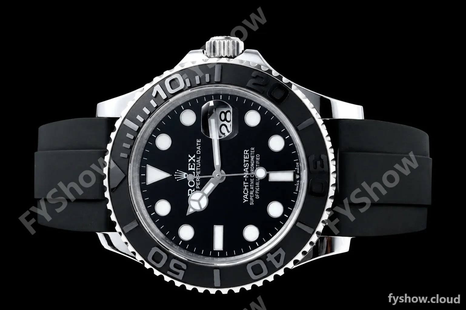Rolex - YachtMaster 226659 Gain Weight 42mm SS/RU Black Dial QF SH3235 - Image 27