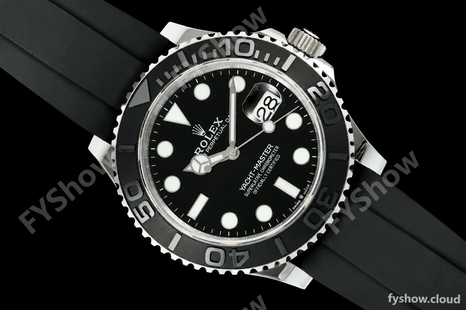 Rolex - YachtMaster 226659 Gain Weight 42mm SS/RU Black Dial QF SH3235 - Image 5
