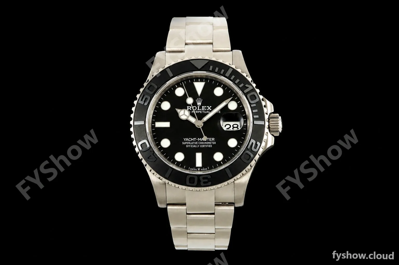 Rolex - YachtMaster 226627 42mm TI/TI Black Dial QF VR3235