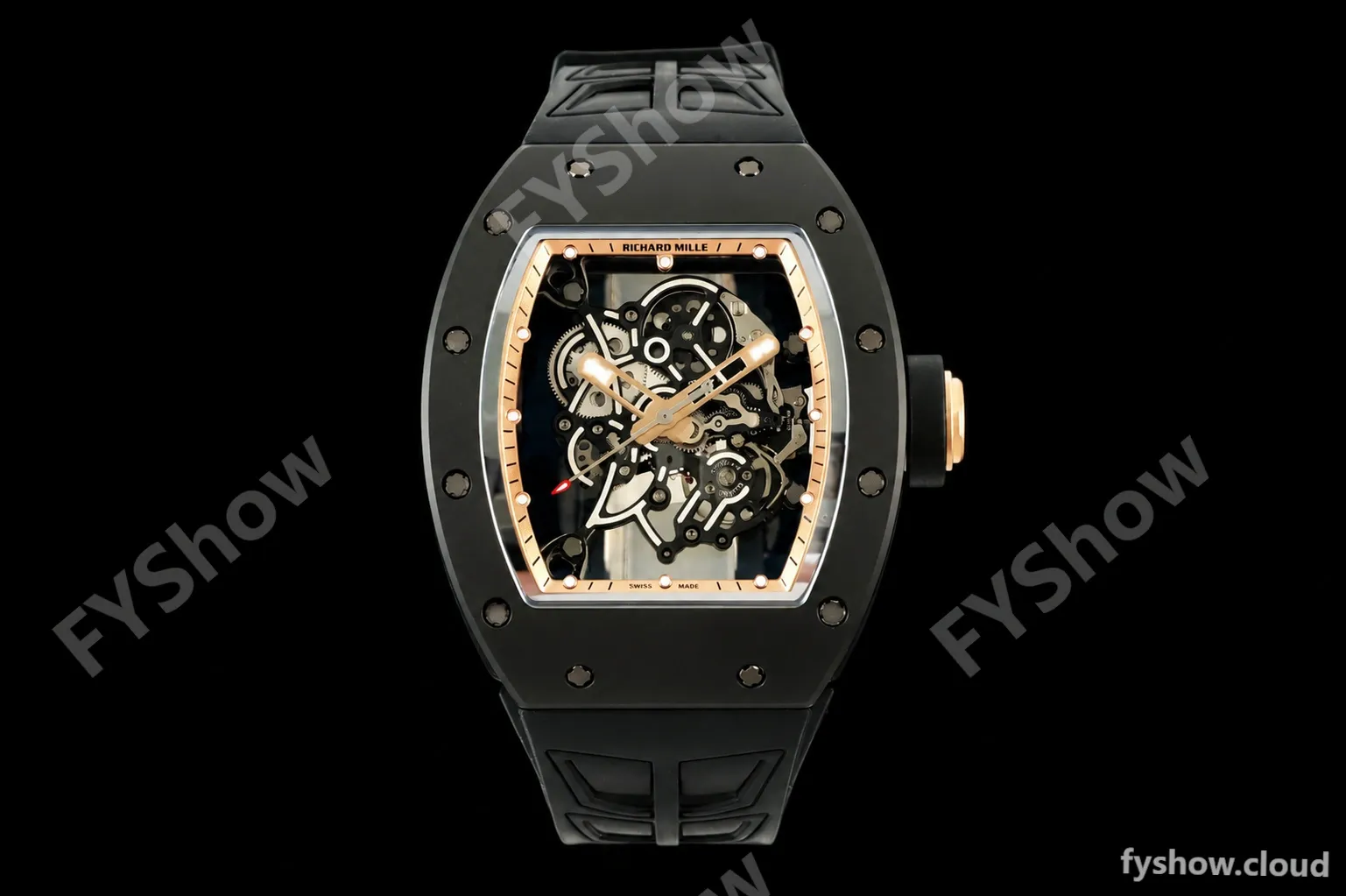 Richard Mille - RM055 Bubba Watson Black CER/RU Gold Rehaut Skeleton ZF V3 RMUL2