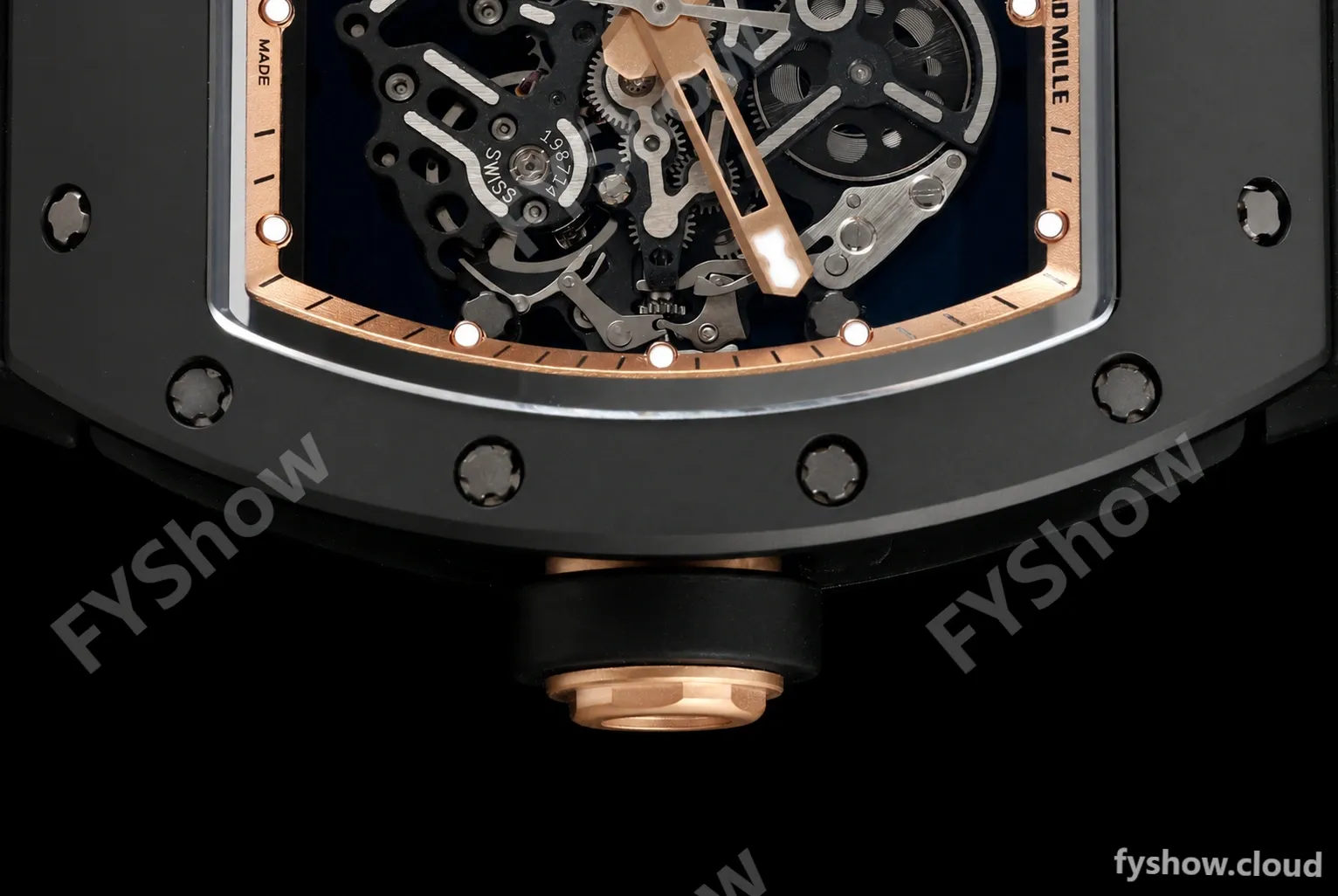 Richard Mille - RM055 Bubba Watson Black CER/RU Gold Rehaut Skeleton ZF V3 RMUL2 - Image 10