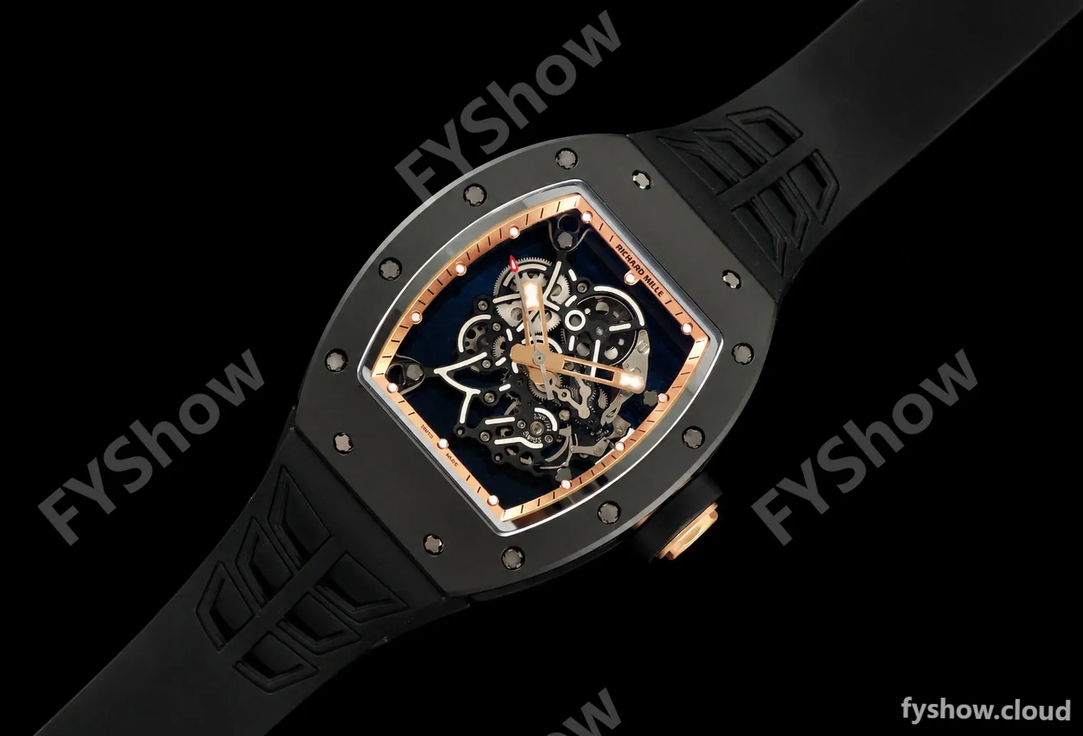 Richard Mille - RM055 Bubba Watson Black CER/RU Gold Rehaut Skeleton ZF V3 RMUL2 - Image 6