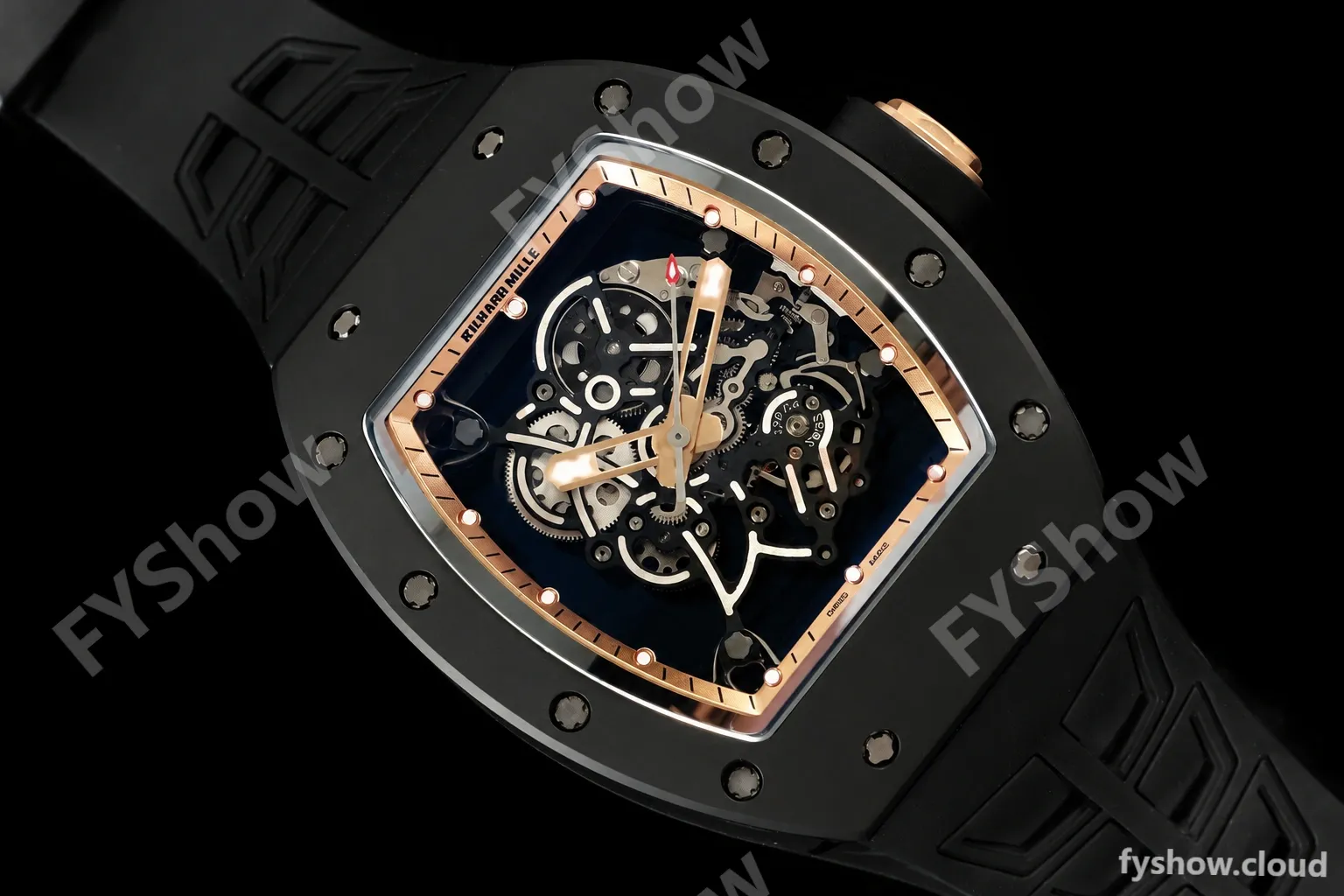 Richard Mille - RM055 Bubba Watson Black CER/RU Gold Rehaut Skeleton ZF V3 RMUL2 - Image 7