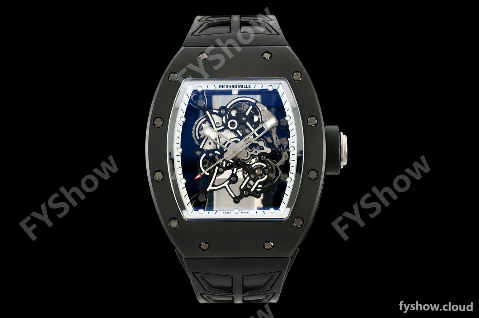 Richard Mille - RM055 Bubba Watson BLK/WHT CER/RU Gray Rehaut Skeleton ZF V3 RMUL2