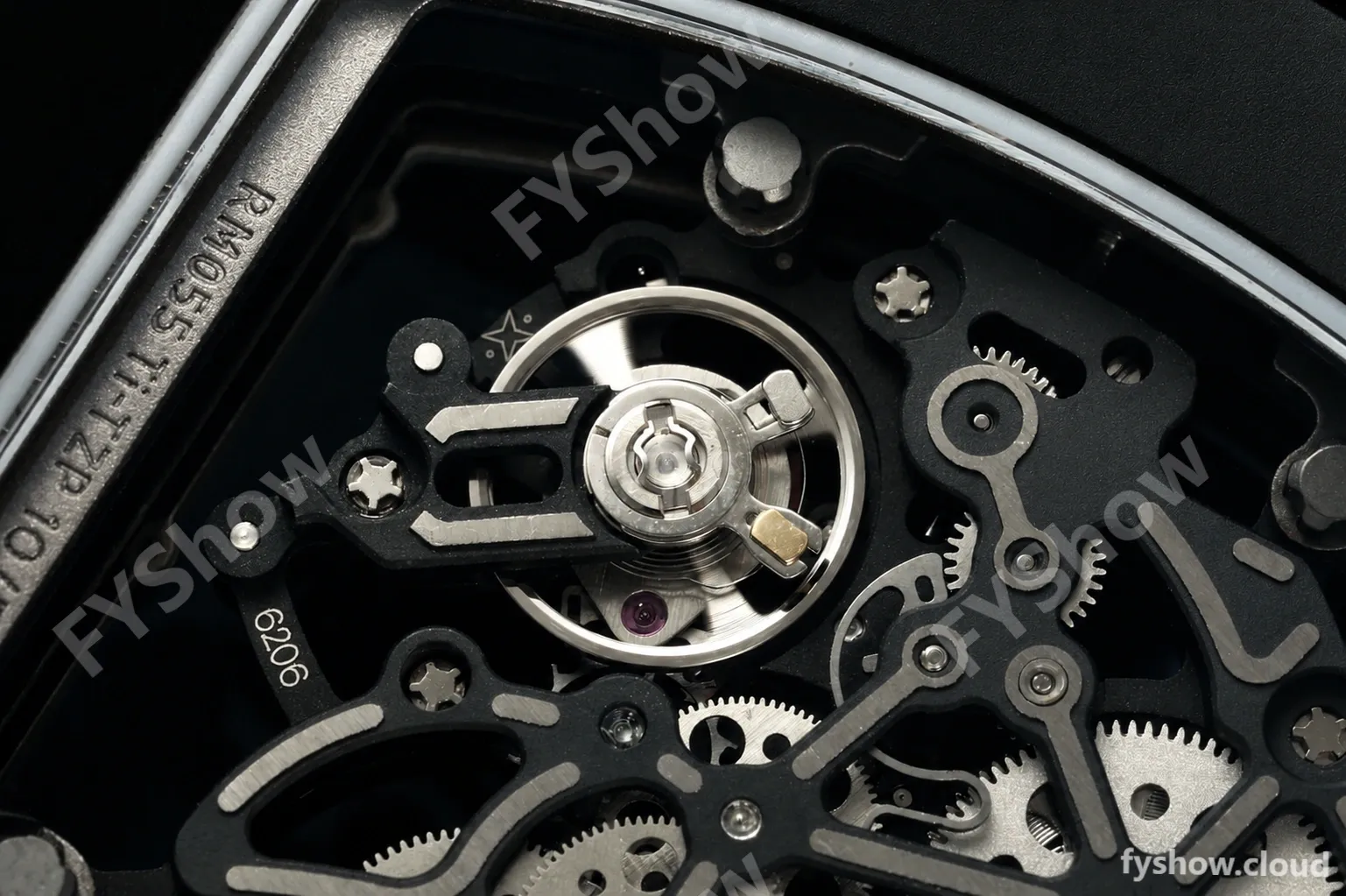 Richard Mille - RM055 Bubba Watson BLK/WHT CER/RU Gray Rehaut Skeleton ZF V3 RMUL2 - Image 13