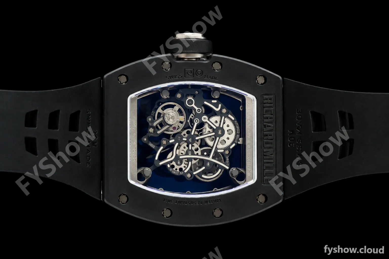 Richard Mille - RM055 Bubba Watson BLK/WHT CER/RU Gray Rehaut Skeleton ZF V3 RMUL2 - Image 14