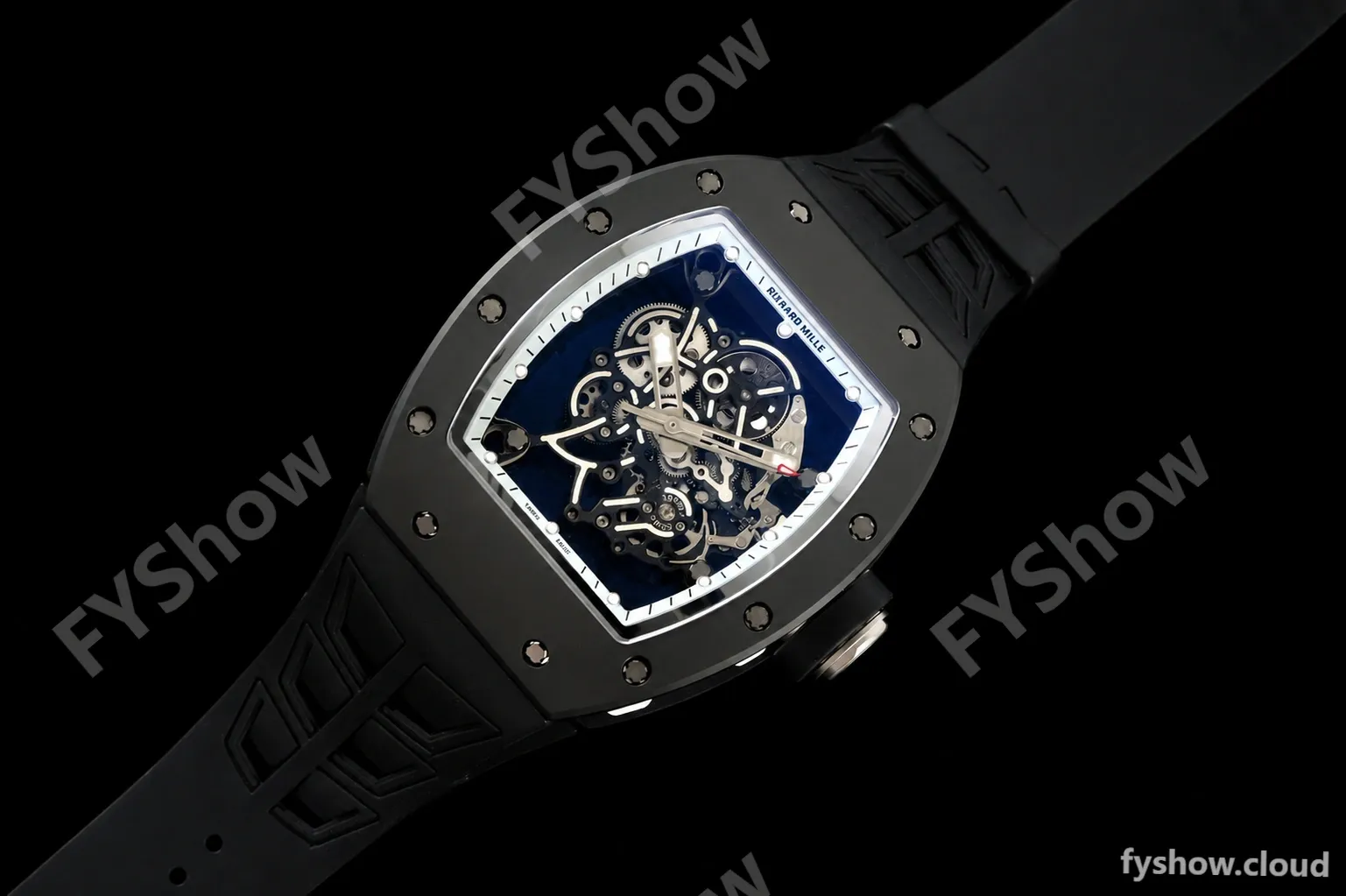 Richard Mille - RM055 Bubba Watson BLK/WHT CER/RU Gray Rehaut Skeleton ZF V3 RMUL2 - Image 6