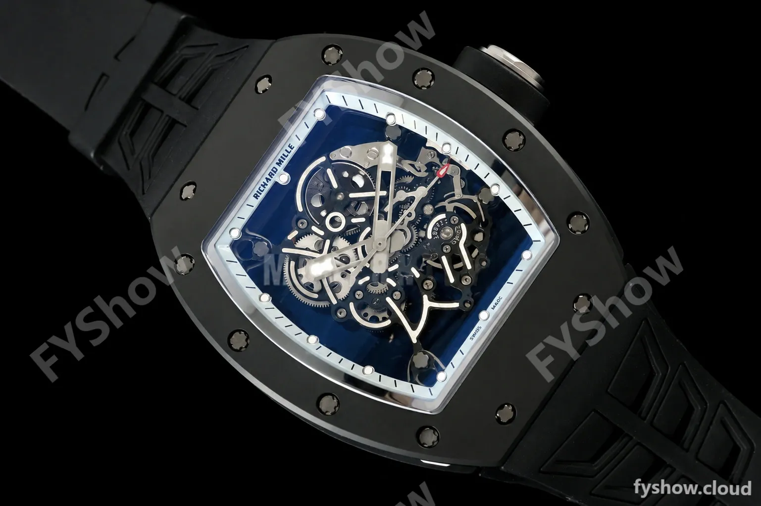 Richard Mille - RM055 Bubba Watson BLK/WHT CER/RU Gray Rehaut Skeleton ZF V3 RMUL2 - Image 7