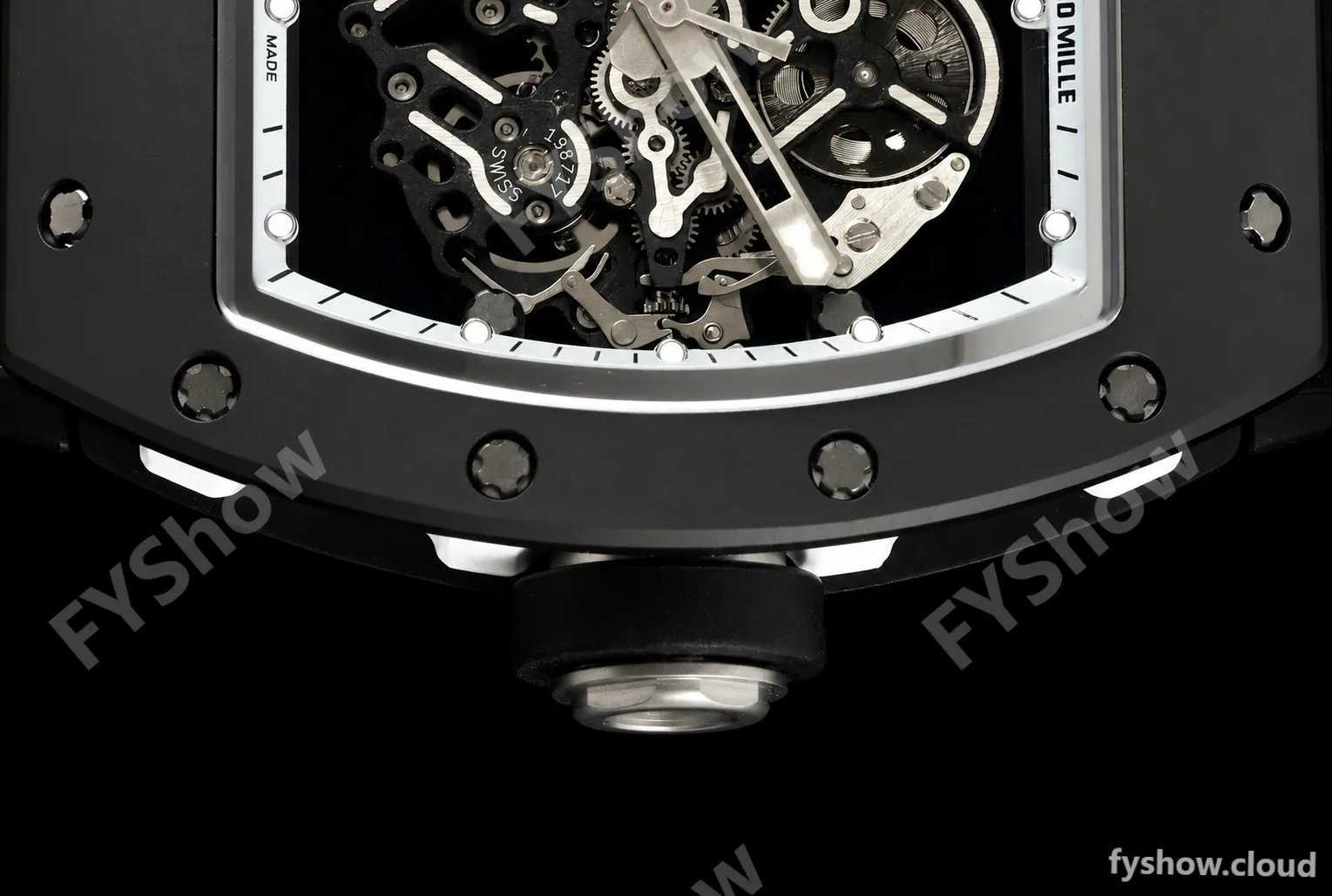 Richard Mille - RM055 Bubba Watson BLK/WHT CER/RU Gray Rehaut Skeleton ZF V3 RMUL2 - Image 8