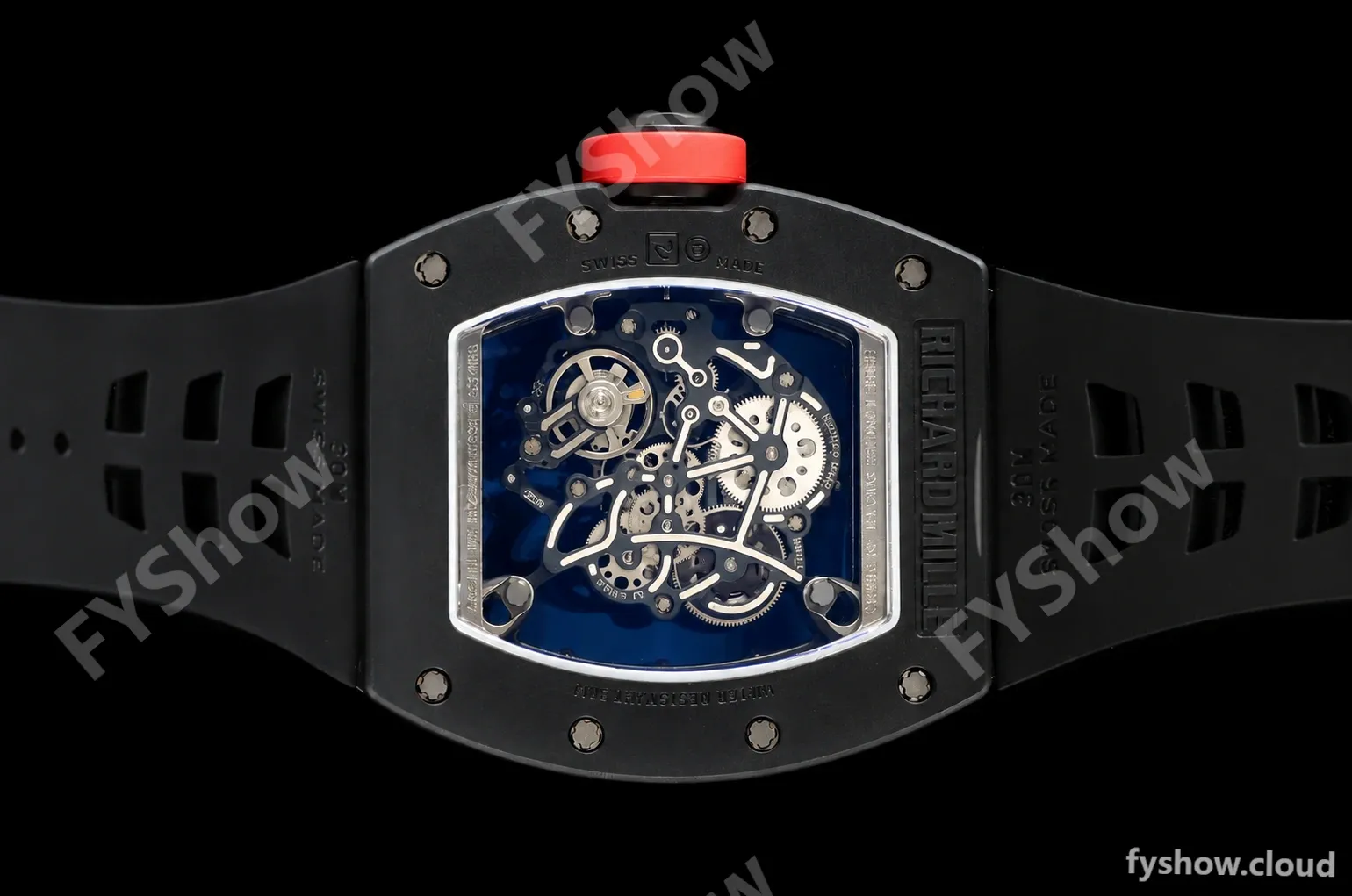 Richard Mille - RM055 Bubba Watson Black CER/RU Black/Red Rehaut Skeleton ZF V3 RMUL2 - Image 11