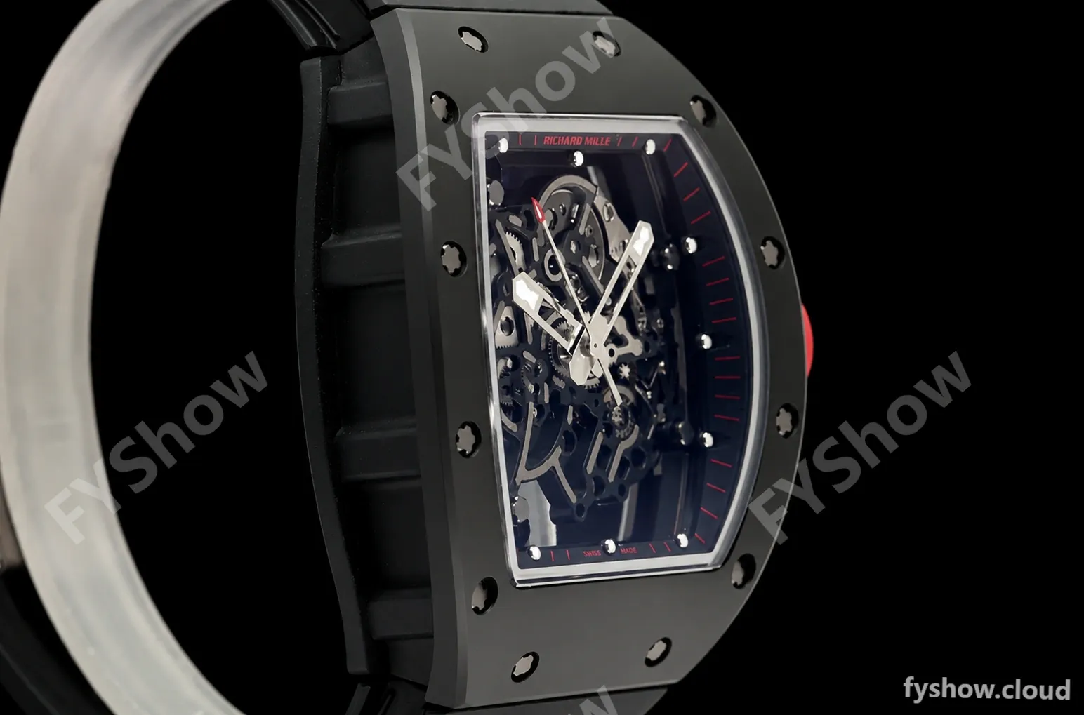 Richard Mille - RM055 Bubba Watson Black CER/RU Black/Red Rehaut Skeleton ZF V3 RMUL2 - Image 2